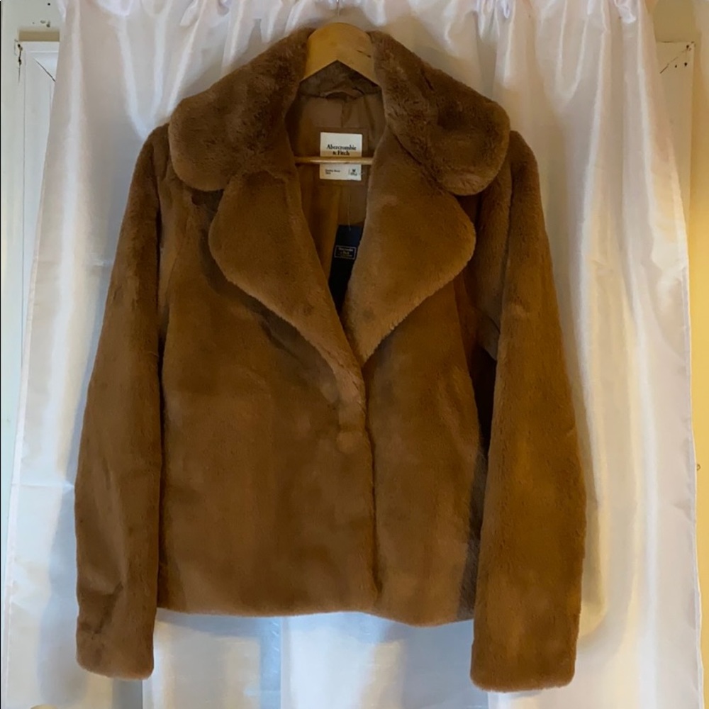 Abercrombie & Fitch Faux Fur Coat